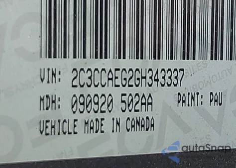 2016 Chrysler 300C from USA, damaged, VIN 2C3CCAEG2GH343337